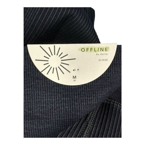 NEW Offline By Aerie Women’s Medium Black Seamless 7/8 Hi-Rise‎ Legging NWT - Picture 5 of 9